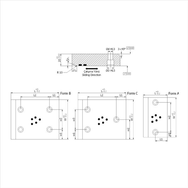 Grafitli Sürtünme Plakası - DELTA D80.02